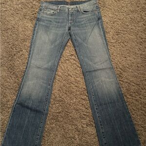 7 For All Mankind Light Blue Boot Cut Jeans